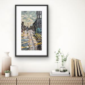 black frame 33 x 53cm