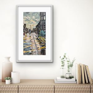 white frame 33 x 53cm