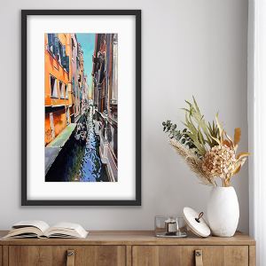 black frame 33 x 53cm