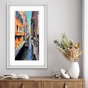 white frame 33 x 53cm
