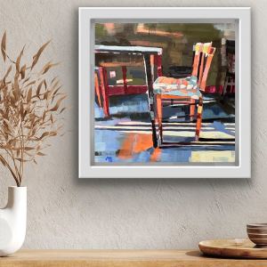 white tray frame