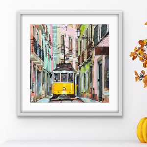 white frame 43 x 43cm